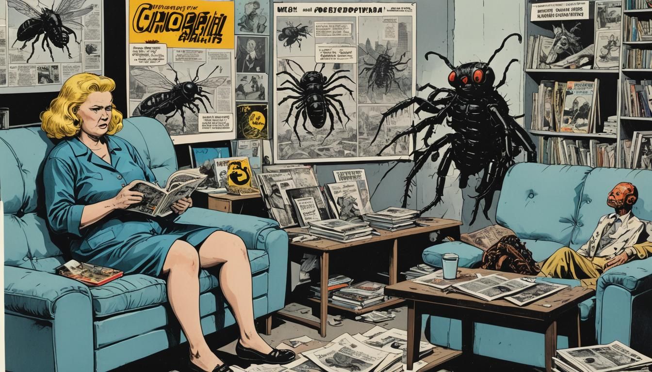 Radioactive Comic Book Scene in Polish Style