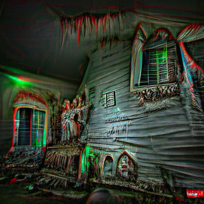 Eerie Haunted House in 3D HDR