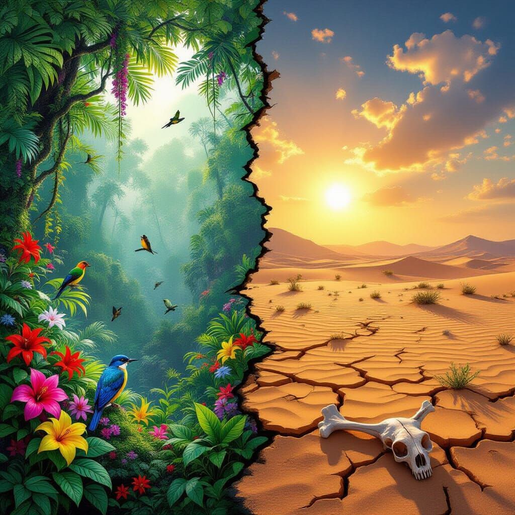 Rainforest Meets Desert: A Portrait of Nature's Balance