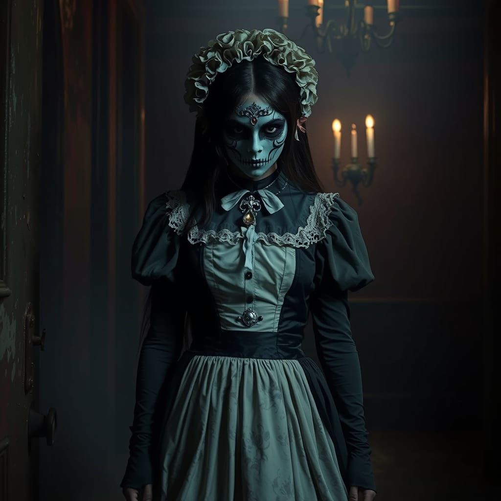 Dark Fantasy Maid Hiding a Secret