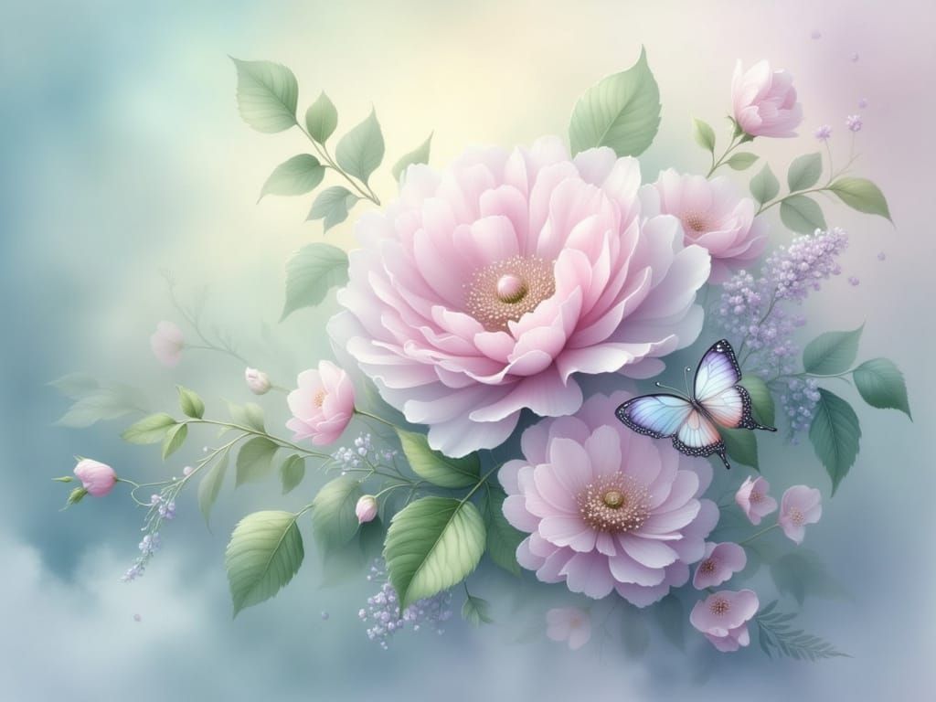 Whispers of Lavender in a Misty Paradise