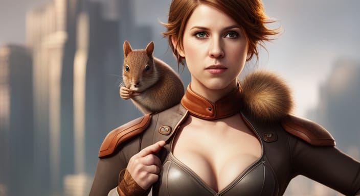 Squirrel Girl: Detailed Fantasy Concept Art