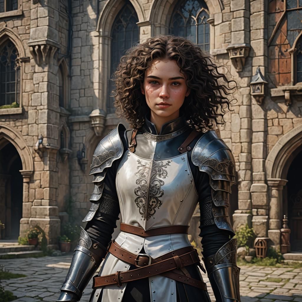 Medieval Knight: Portrait of a Young Woman