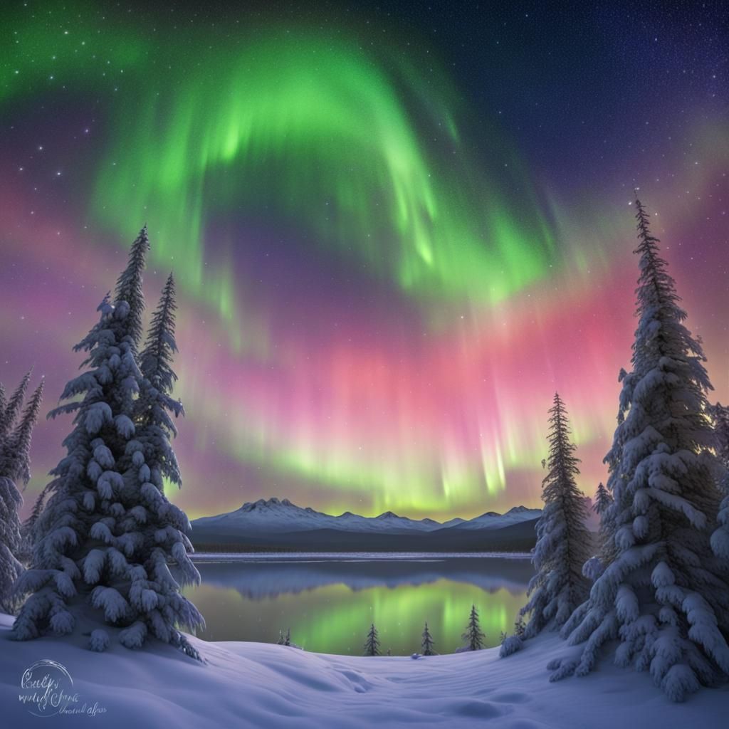 Enchanting Aurora Borealis Lights Up Sky for Elves