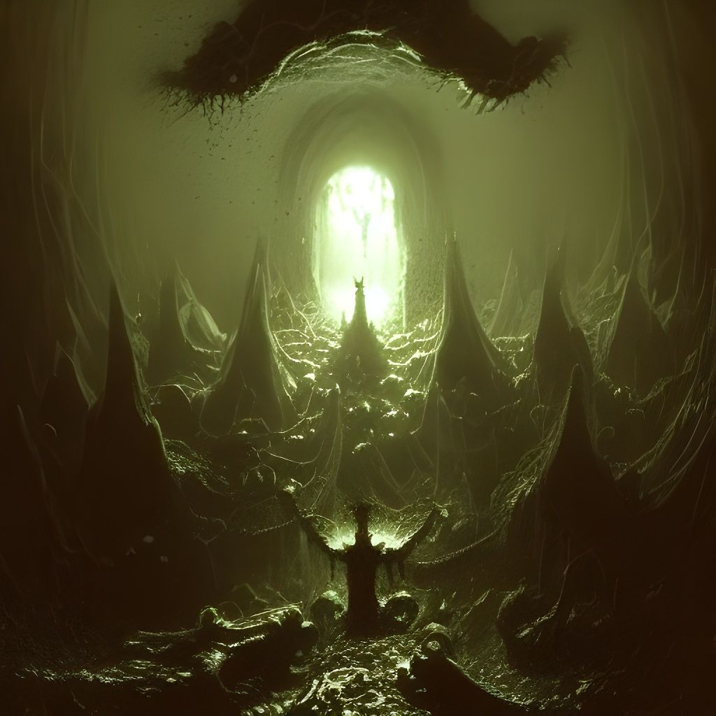 Horrific Shoggoth in Gothic Horror Style