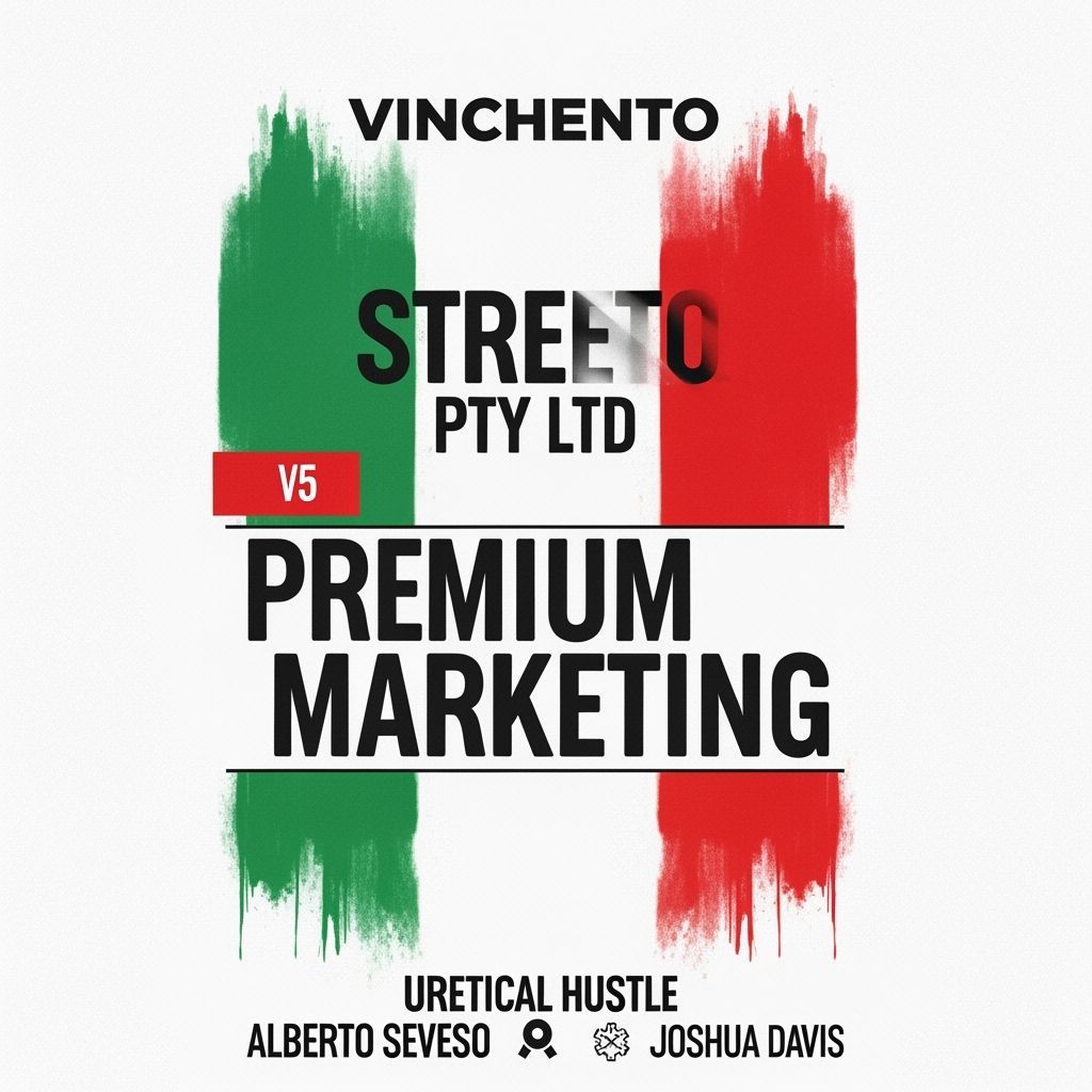 Dynamic Urban Marketing Poster with Italian Colors