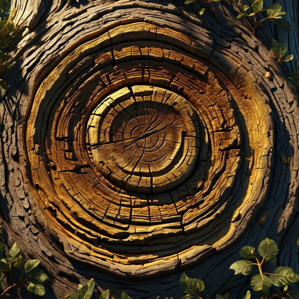 A treefolk stripped to its essence,  showing what lies benea...