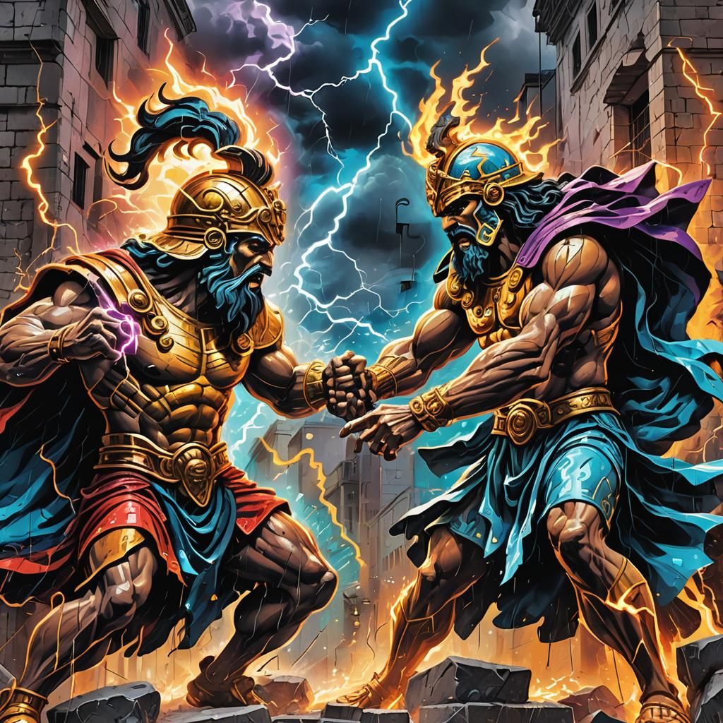 Zeus and Hades Clash: Graffiti Art in Ancient Greece