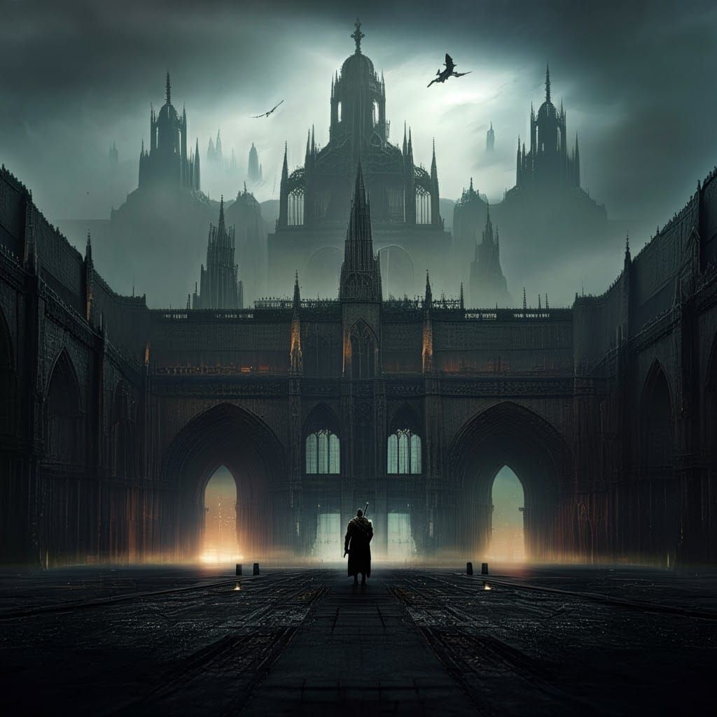 Epic Grimdark Matte Painting in Digital Style