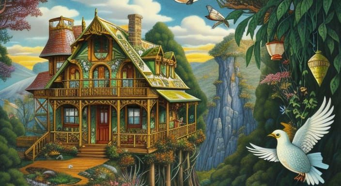 Whimsical Ecohouse in Tasmania, Fantasy Carnival