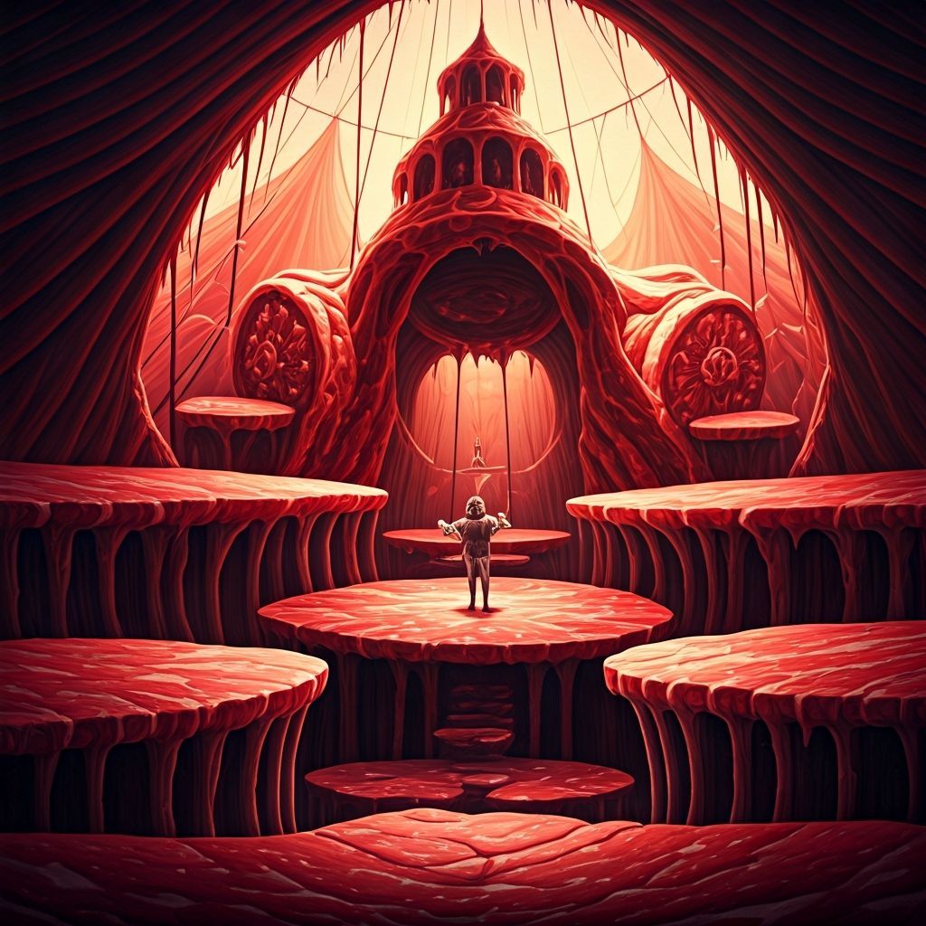 Surreal Meat Circus Inspired by Burton and Schafer