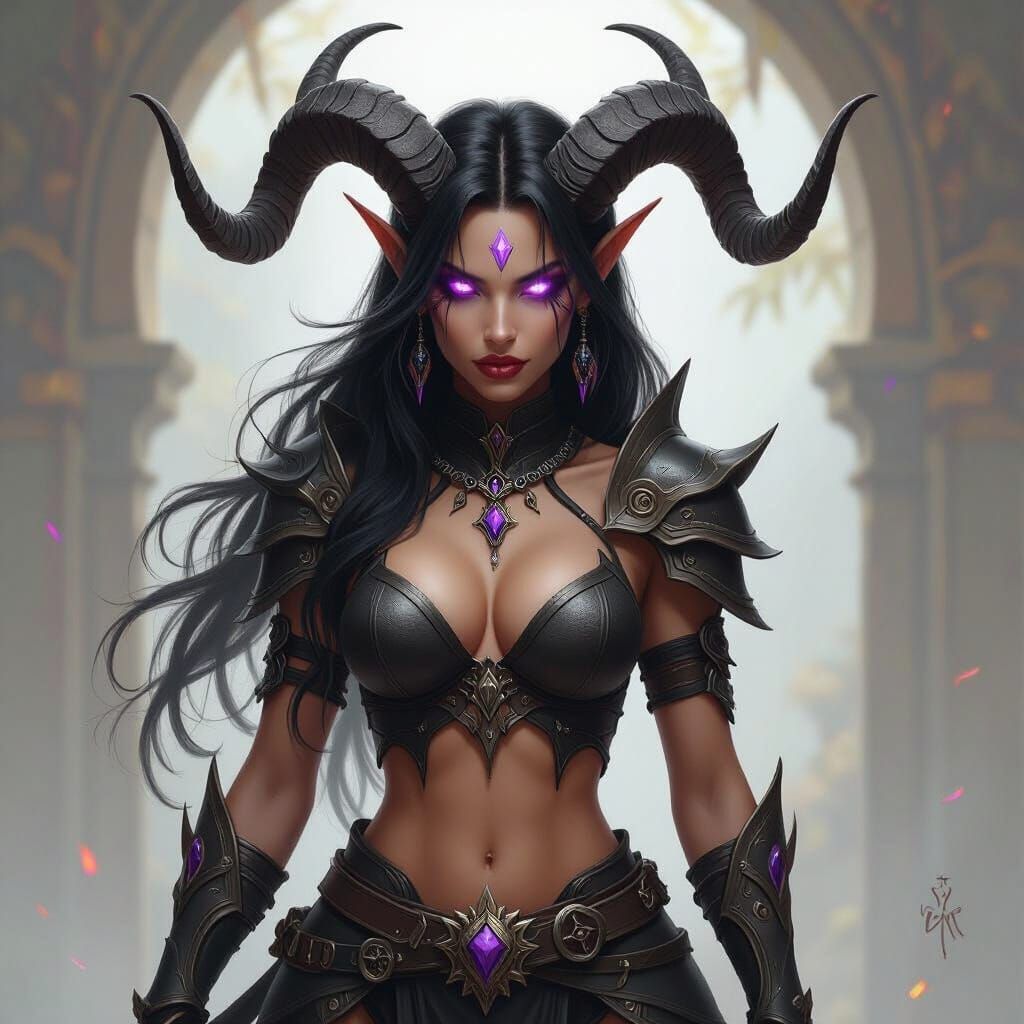 Ct'onic Tigress Warrior with Supernatural Beauty