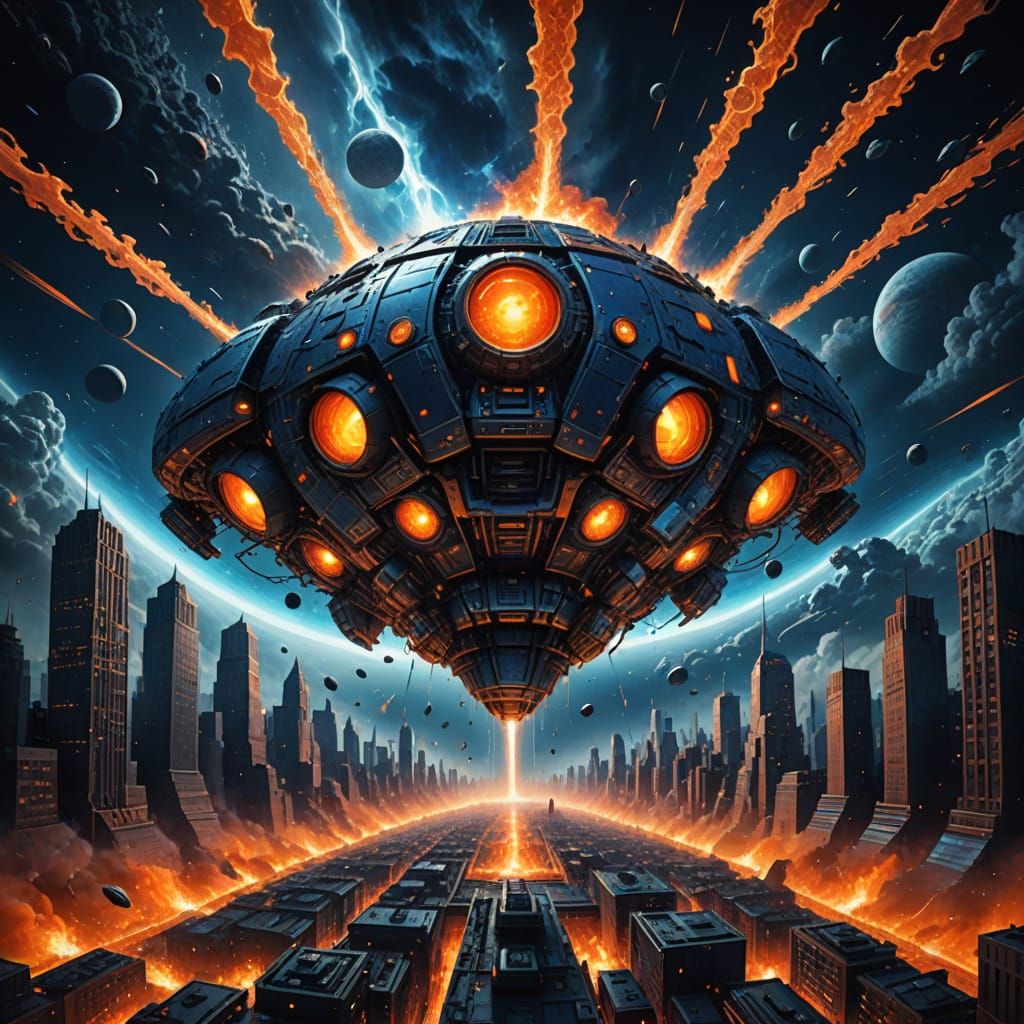 Colossal Mothership Unleashes Biomechanical Fighters on New ...