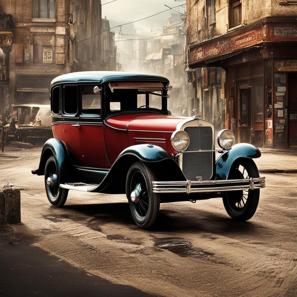 Classic Vintage Car: AI Generated Image