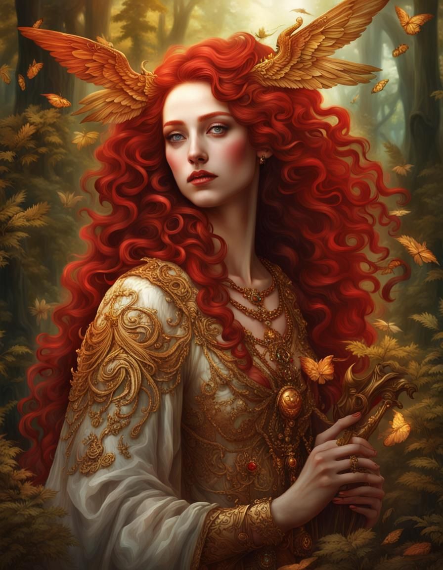 Goddess of Agreements: Baroque Science Fantasy Portrait