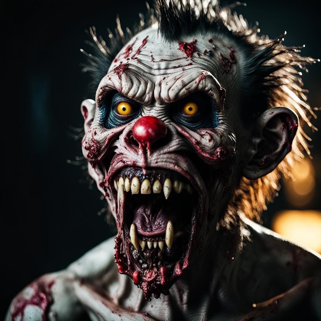 Cyberpunk Demon with Scaly Skin and Neon Lit