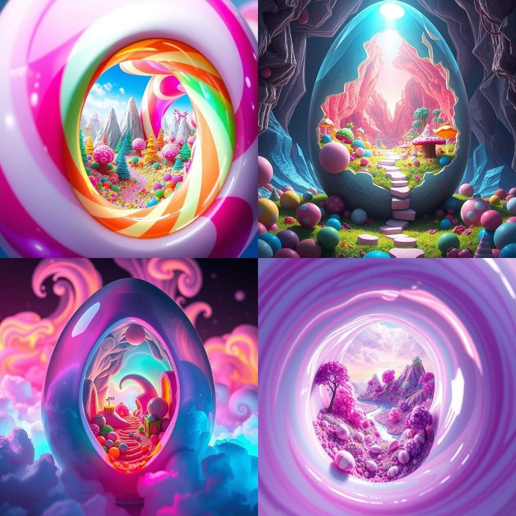 A Whimsical Candy World Unfolds