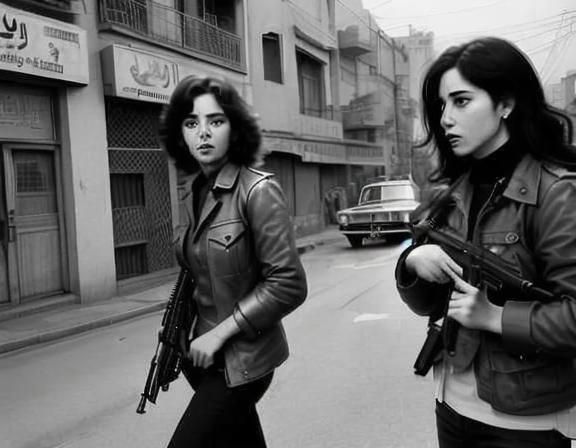 Volvo in Tehran with Marxist Guerillas, 1975