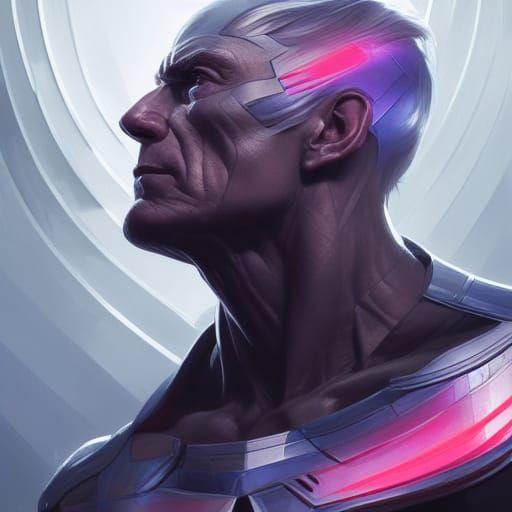Magneto Portrait in Hyperdetailed Lighting, 4K