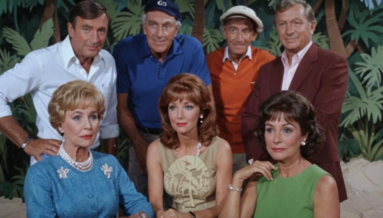 Gilligan's Island Cast in Kirigami Style