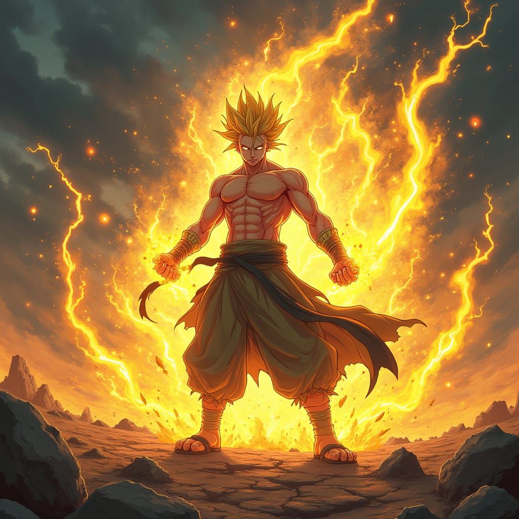 Golden Ninja Warrior in Epic Kurama Mode