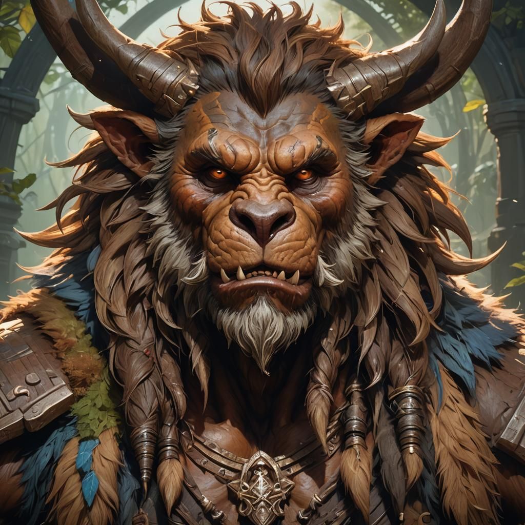 Bugbear Portrait in Fantasy Art Style