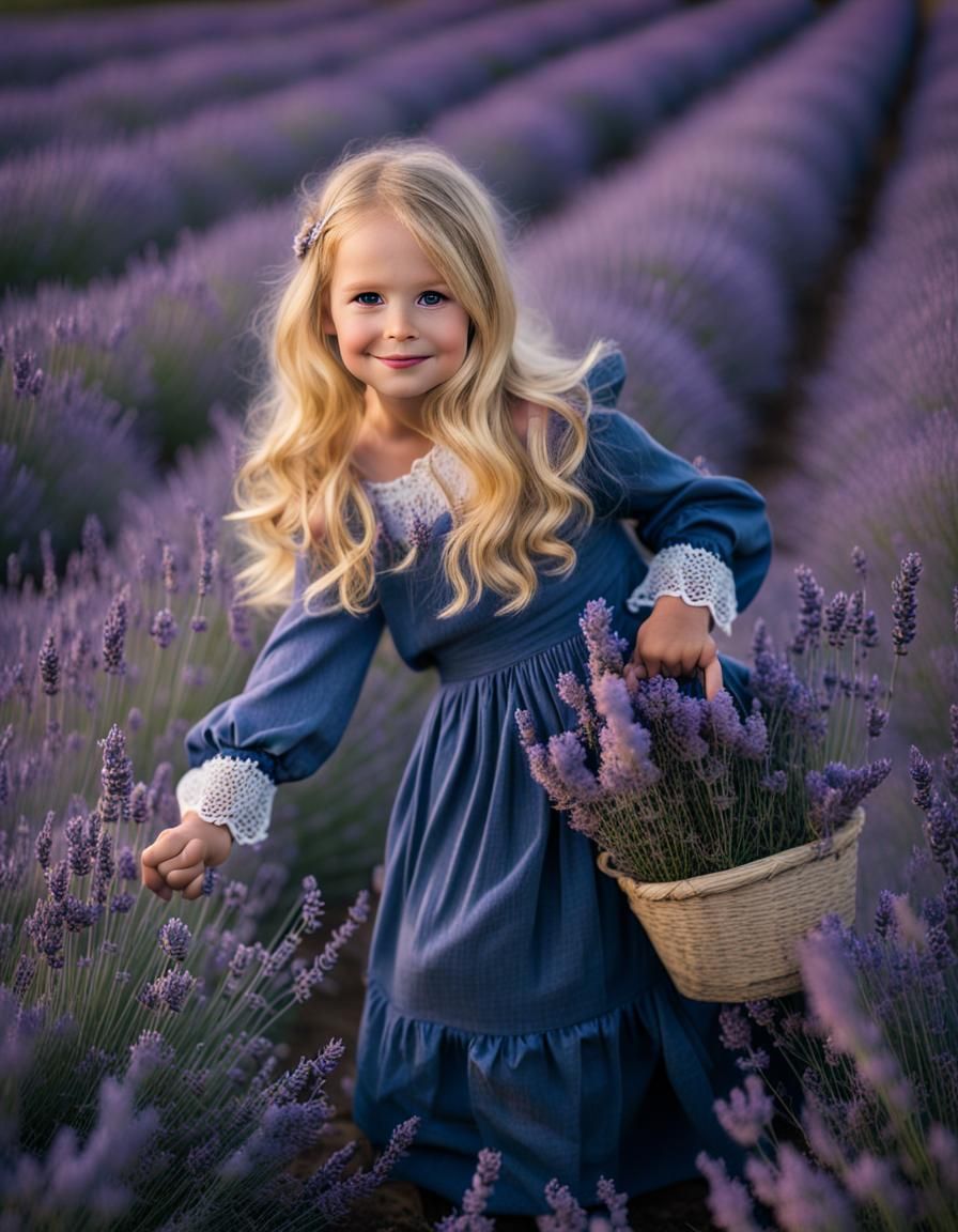 In the lavender field