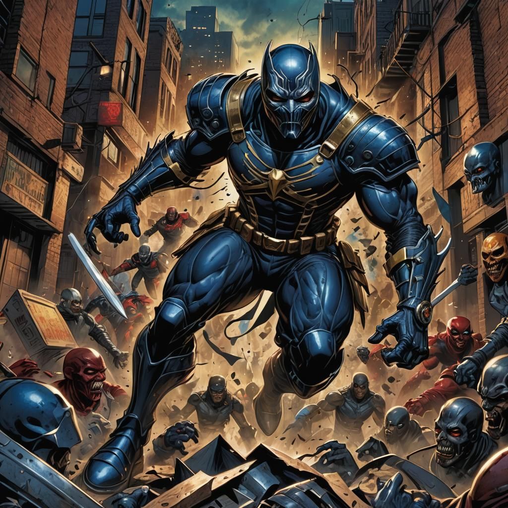 Blackhawk Mutant Antihero Fights Vampires in Comic Style