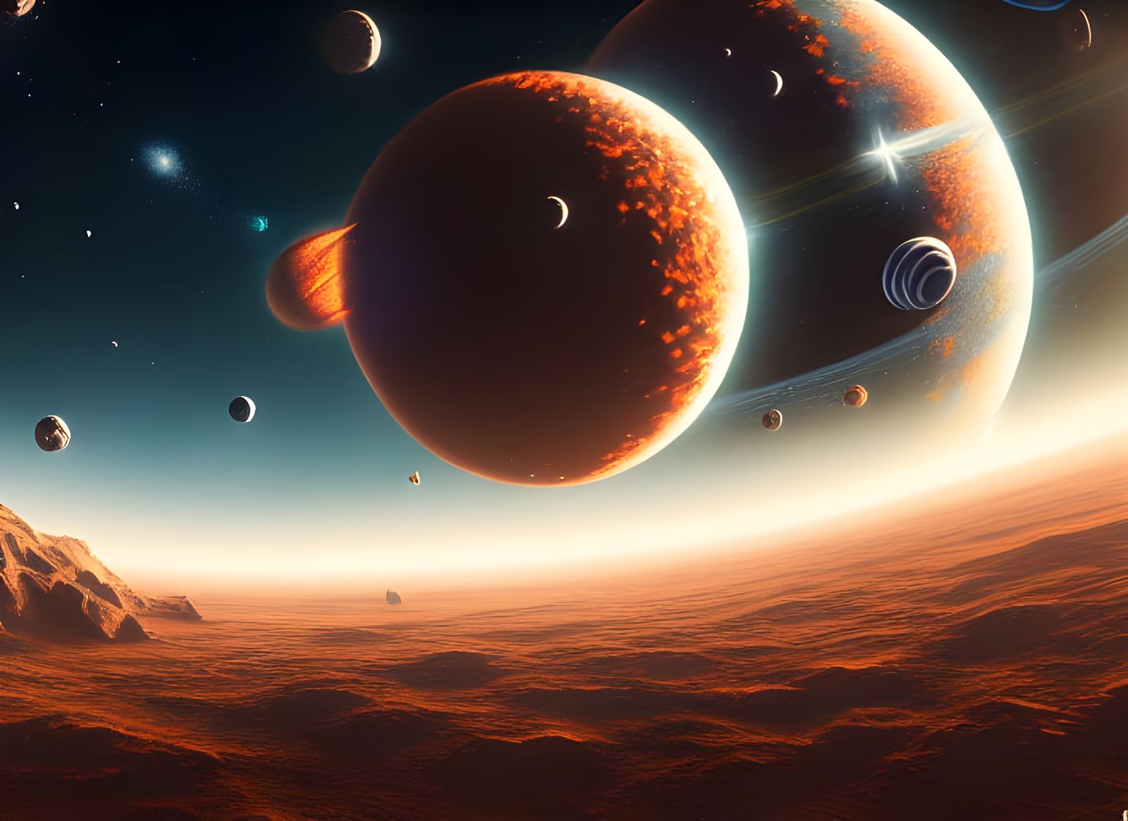 Cosmic Outer Space Concept Art in 8K