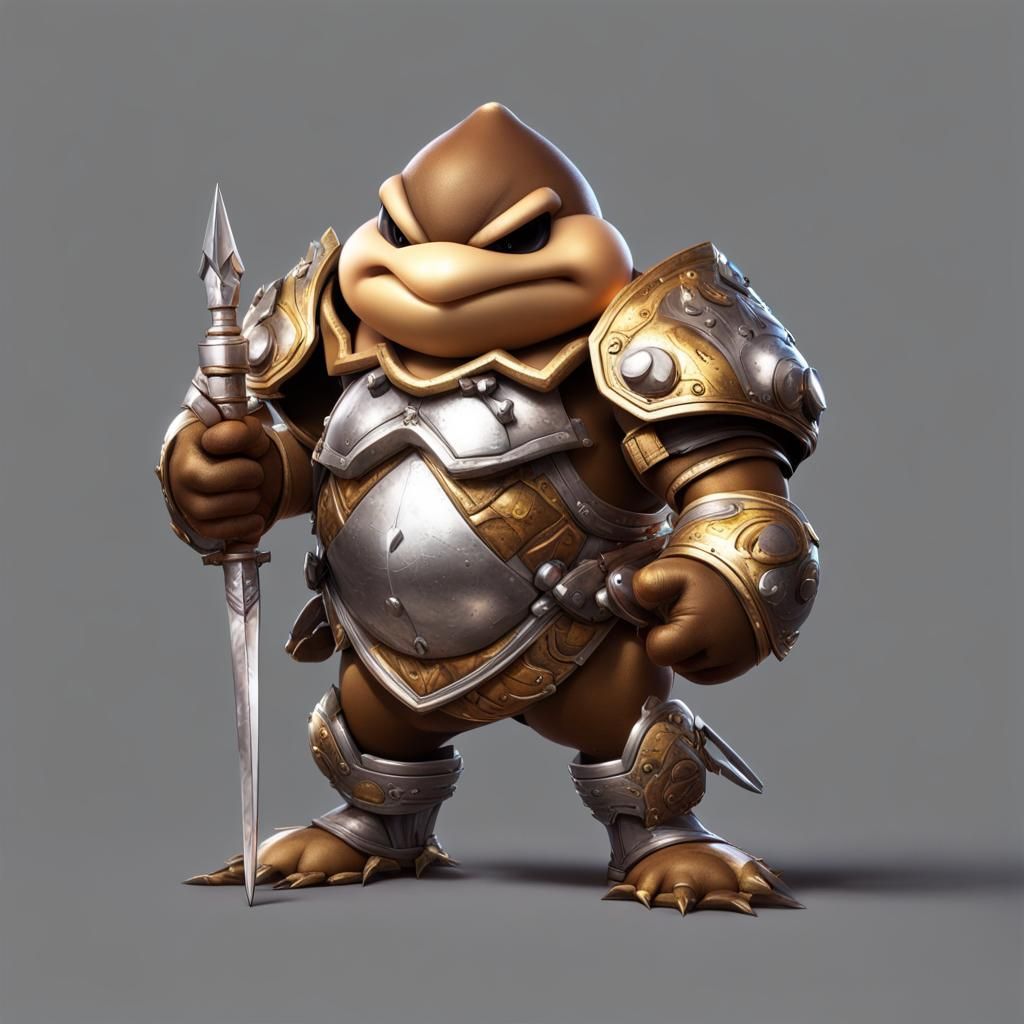 Armored Goomba Warrior Concept Art