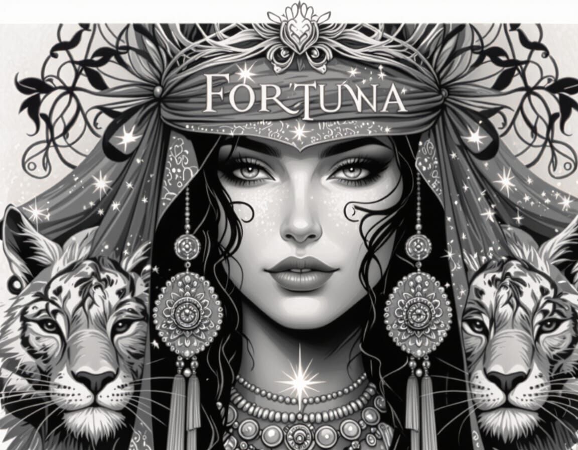 Serene Sorceress Radiating Warmth and Light