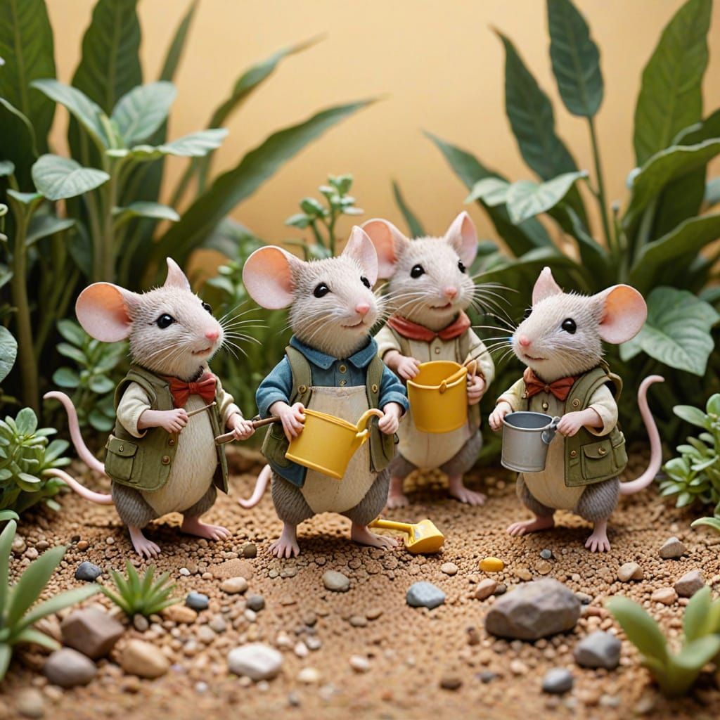 Mice Explorers Transform Desert into Oasis