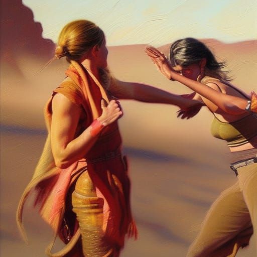 two women fighting