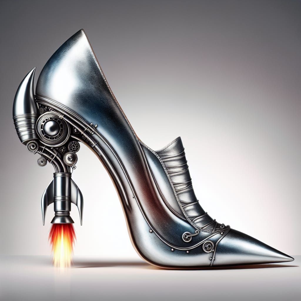 High Heel Shoe Rocket Ship: A Creative Design