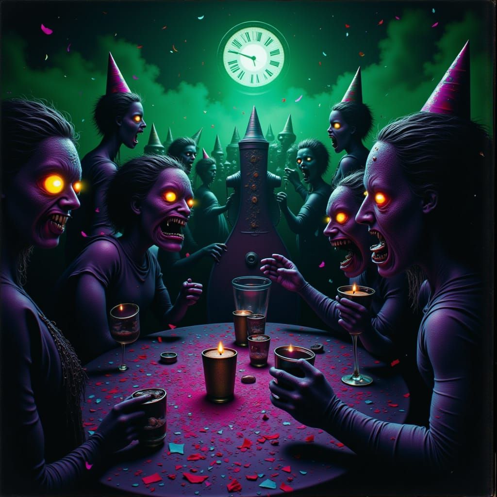 Zombie Apocalypse New Year's Eve Party in Gothic Horror Styl...