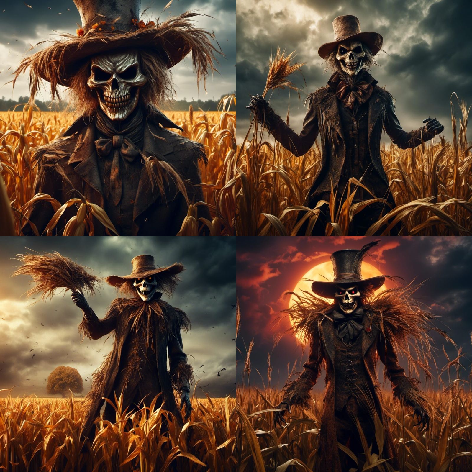 Scarecrow Assault Movie Poster in Disney Style