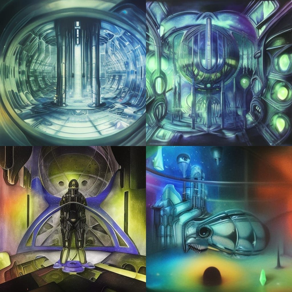 Microscopic World Reflecting Universe in Gothic Sci-Fi