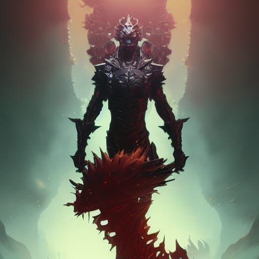 Killer Queen JoJo Stand Requiem in Dark Fantasy Art