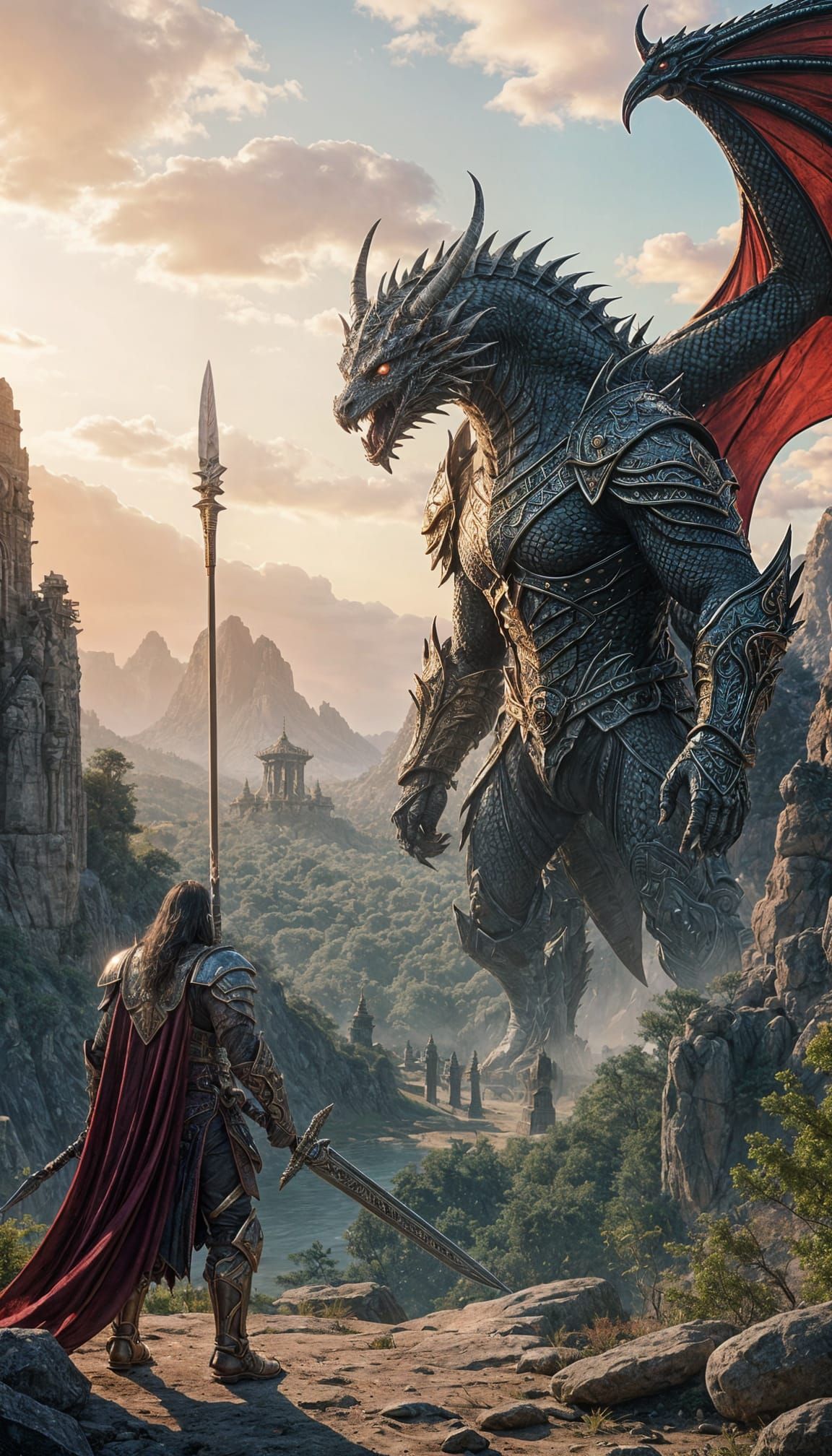 Spear's-Eye View of Ogre King and Dragon