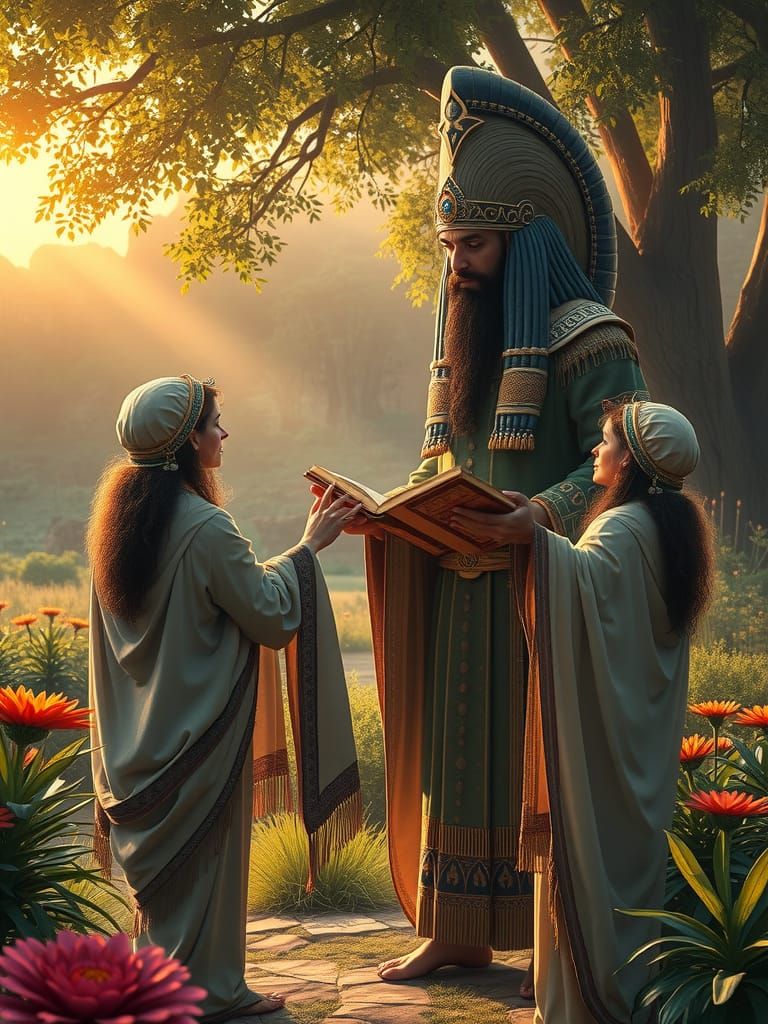 Anunnaki Teaching Physics to Babylonian Priestesses, Hyperre...