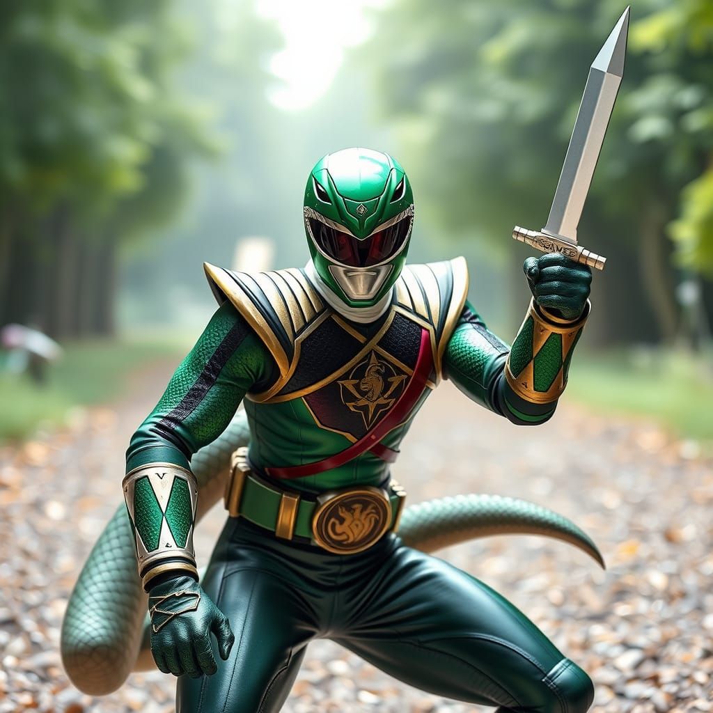 Dark Green Snake Power Ranger
