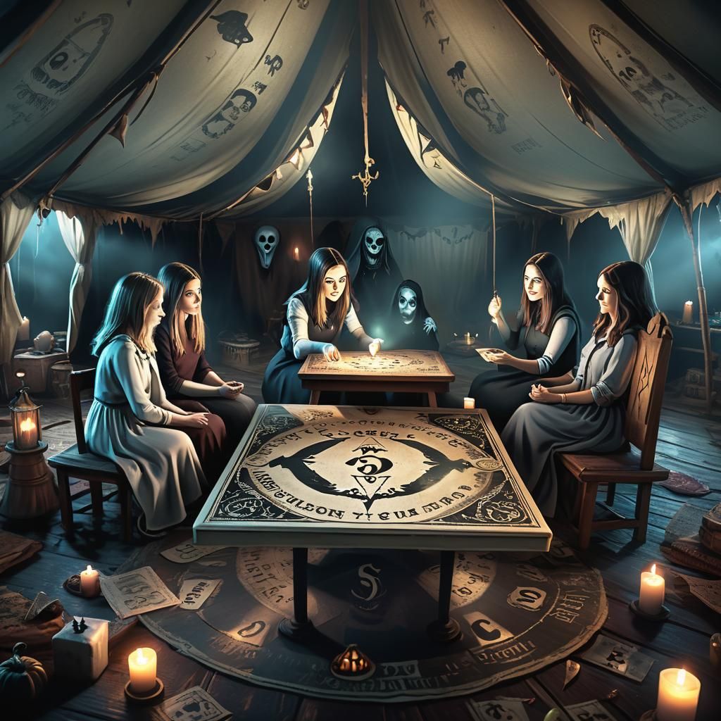 Haunted Tent: Friends, Ouija Board, and Ghosts