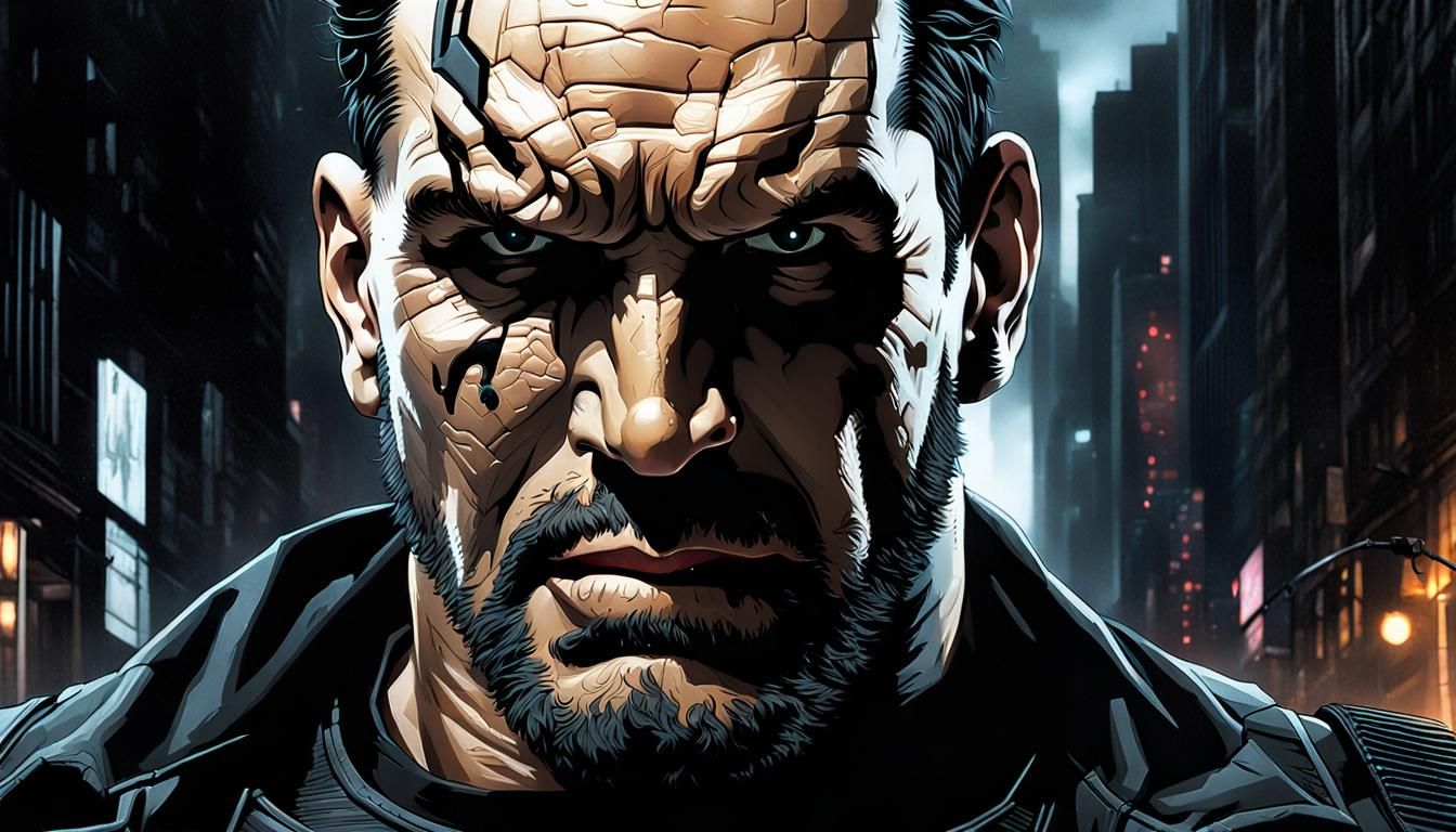 The Punisher Close-Up: Cinematic Hyperrealism