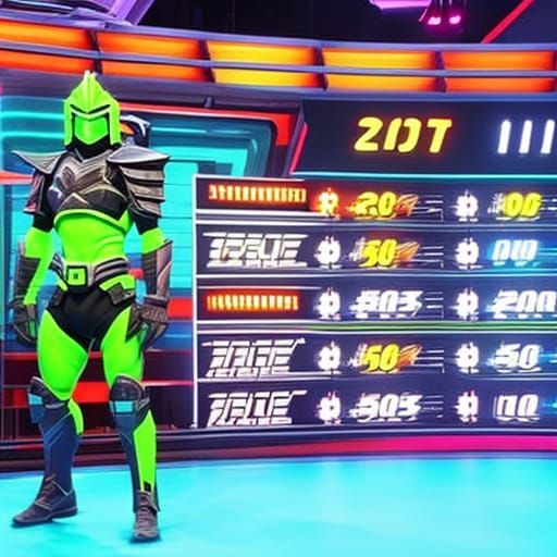 Cyberpunk Knight Competes on The Price Is Right
