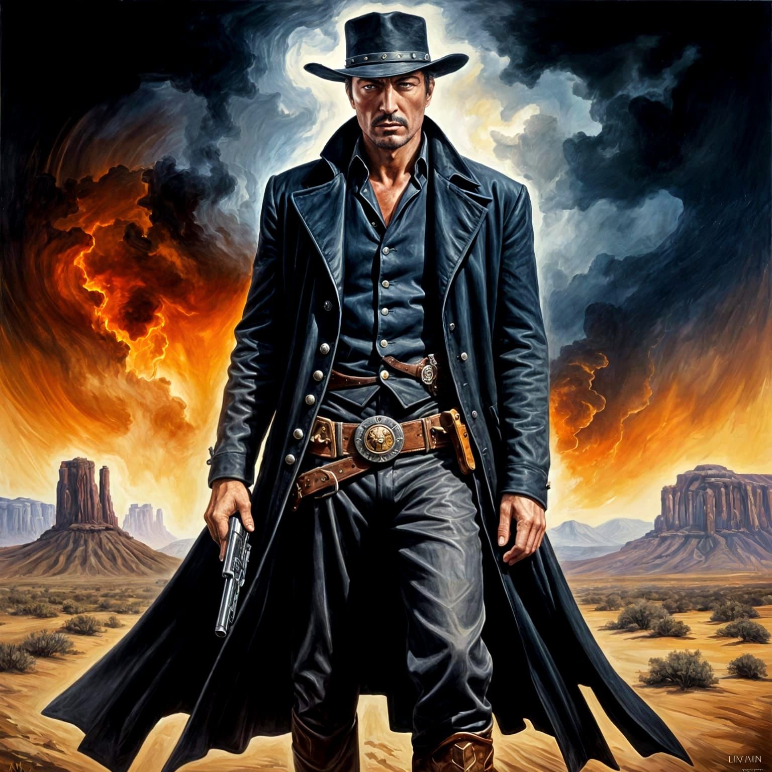 Old Western Gunslinger, Lee Van Cleef
