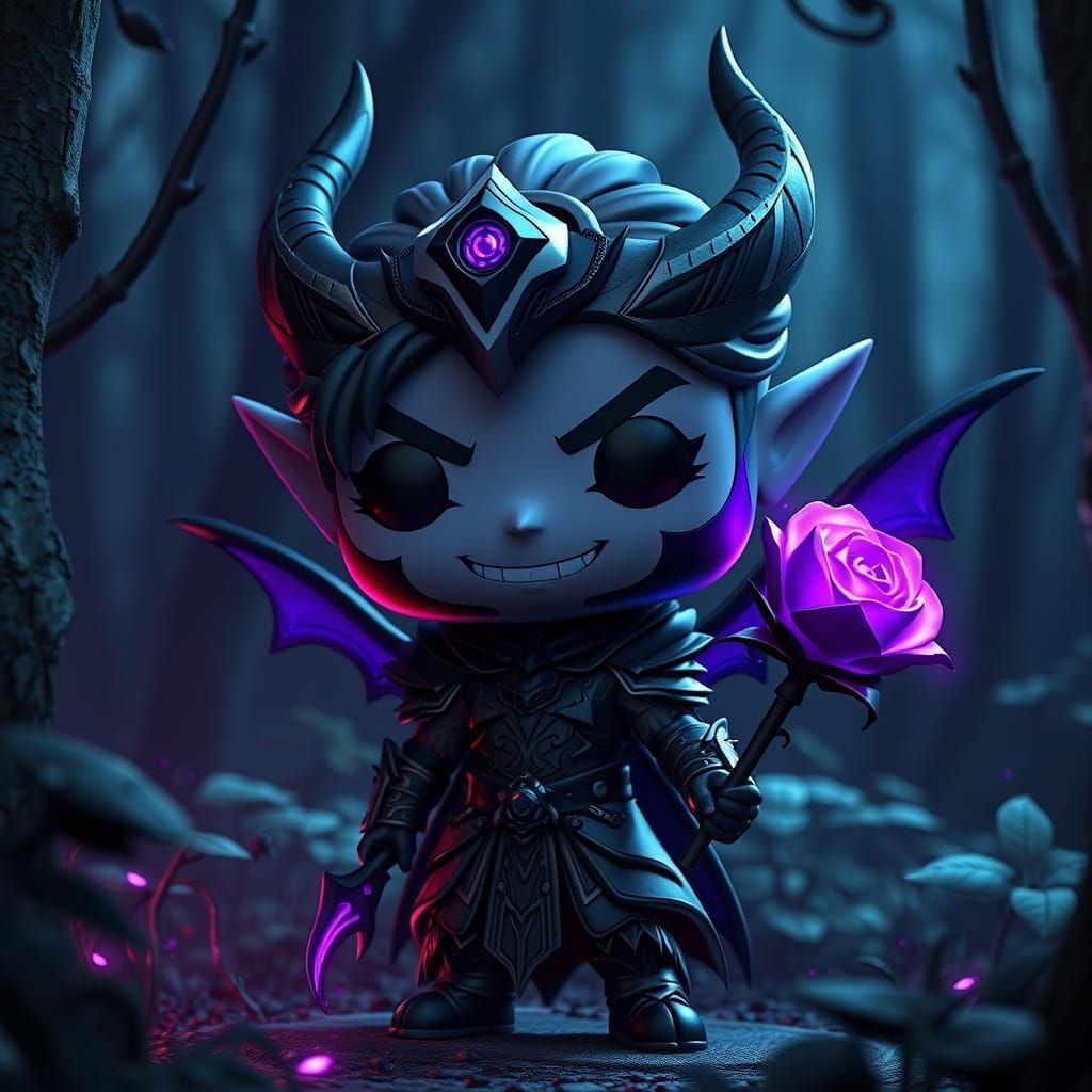 Shadow Elf Vinyl Figure in Anime Style
