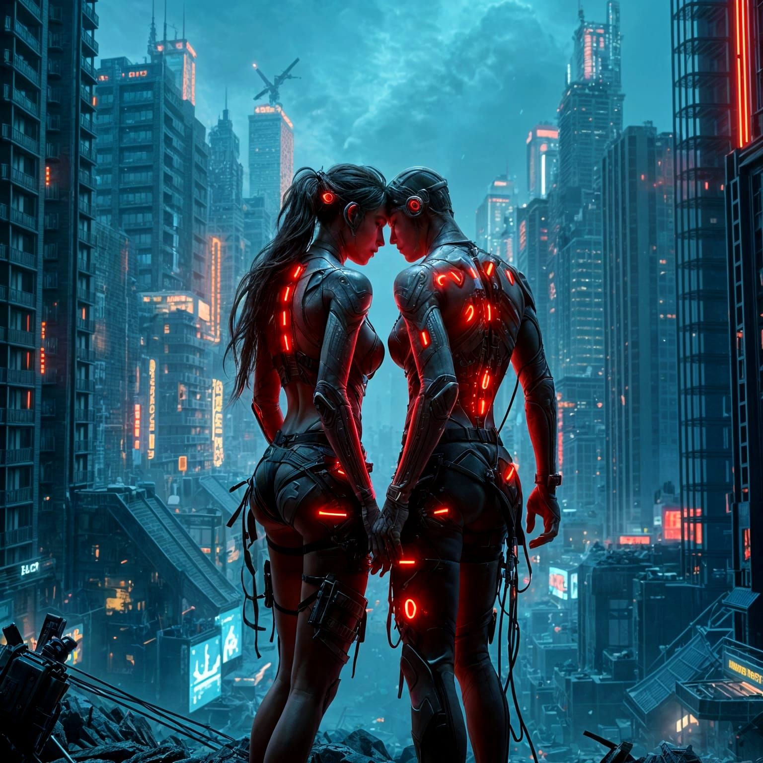 Epic 3D Game World Lovers in HDR