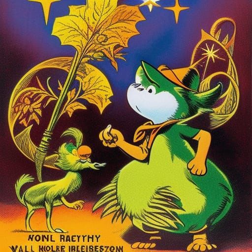 Occult Concept Art Image in Cartoon Style