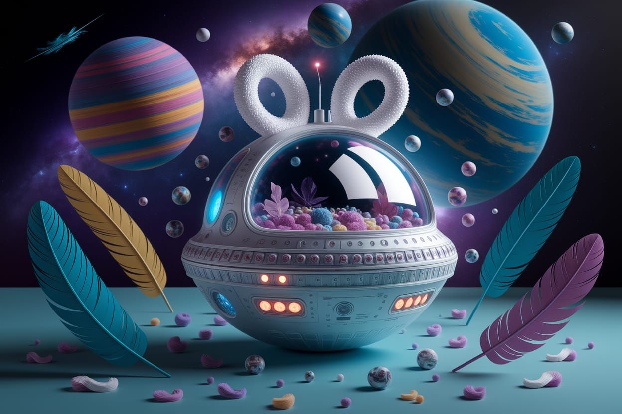 Loonyscape Spacebuns Hyaline Poetic Quilling Melodramatic Li...