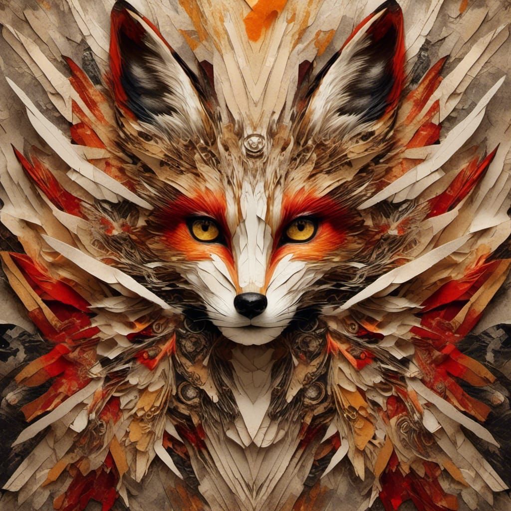 Stunning Vintage Collage Art Deco Image